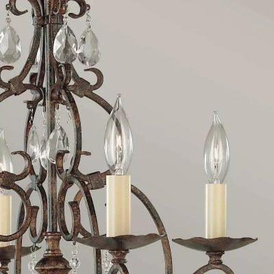 Elstead Lighting Chateau lampa podsufitowa 4x60 W brązowa FE-CHATEAU4