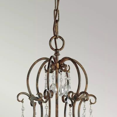 Elstead Lighting Chateau lampa wisząca 6x60 W brązowa FE-CHATEAU6
