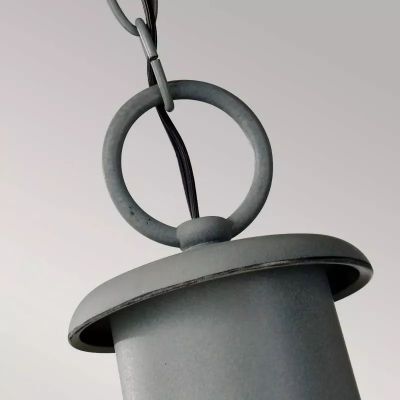 Elstead Lighting Chelsea Harbor lampa wisząca zewnętrzna 1x60 W szara FE-CHELSEAHBR8