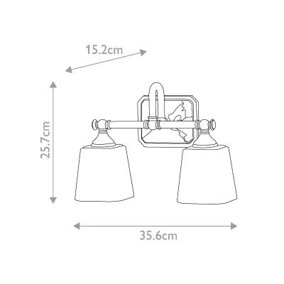 Elstead Lighting Concord kinkiet 2x3 W chrom FE-CONCORD2-BATH