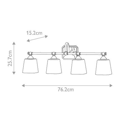 Elstead Lighting Concord kinkiet 4x3 W chrom FE-CONCORD4-BATH