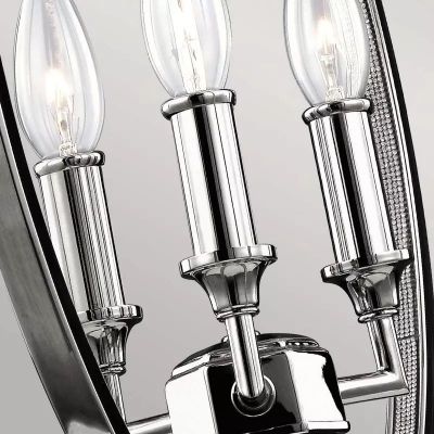 Elstead Lighting Corinne lampa wisząca 3x60 W nikiel FE-CORINNE-3P-M