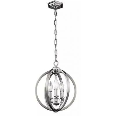 Elstead Lighting Corinne lampa wisząca 3x60 W nikiel FE-CORINNE-3P-S