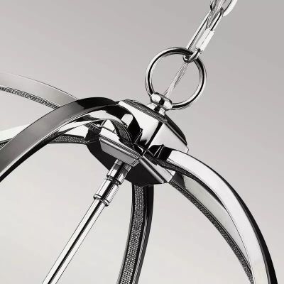 Elstead Lighting Corinne lampa wisząca 6x60 W nikiel FE-CORINNE-6P-L