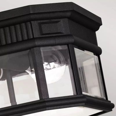 Elstead Lighting Cotswold Lane plafon zewnętrzny 2x60 W czarna FE-COTSLN-F-BK
