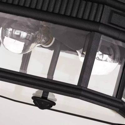 Elstead Lighting Cotswold Lane plafon zewnętrzny 2x60 W czarna FE-COTSLN-F-BK