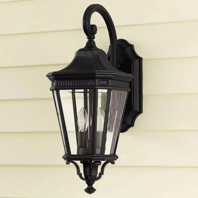 Elstead Lighting Cotswold Lane kinkiet zewnętrzny 2x60 W czarny FE-COTSLN2-M-BK