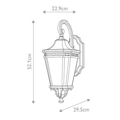 Elstead Lighting Cotswold Lane kinkiet zewnętrzny 2x60 W czarny FE-COTSLN2-M-BK