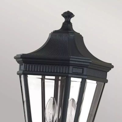 Elstead Lighting Cotswold Lane lampa stojąca zewnętrzna 2x60 W czarna FE-COTSLN4-M-BK