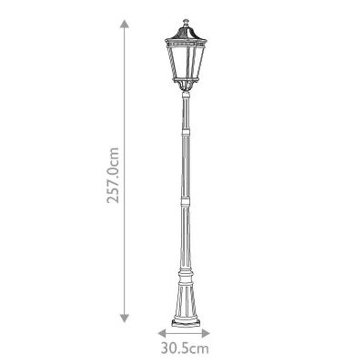 Elstead Lighting Cotswold Lane lampa stojąca zewnętrzna 3x60 W czarna FE-COTSLN5-L-BK