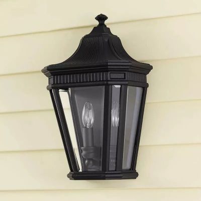 Elstead Lighting Cotswold Lane lampa stojąca zewnętrzna 2x60 W czarna FE-COTSLN7-BK