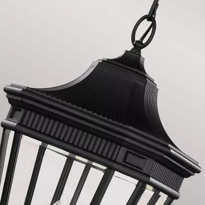Elstead Lighting Cotswold Lane lampa wisząca zewnętrzna 3x60 W czarna FE-COTSLN8-L-BK