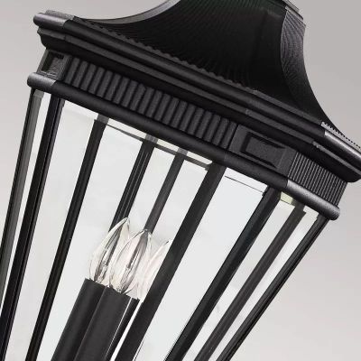 Elstead Lighting Cotswold Lane lampa wisząca zewnętrzna 3x60 W czarna FE-COTSLN8-L-BK