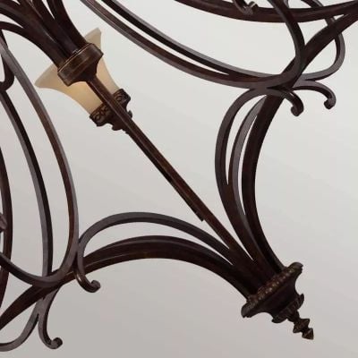 Elstead Lighting Drawing Room lampa wisząca 18x60 W orzech FE-DRAWING-ROOM18