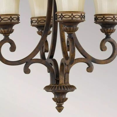 Elstead Lighting Drawing Room lampa wisząca 4x100 W brązowa-beżowa FE-DRAWING-ROOM4