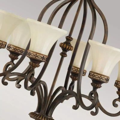 Elstead Lighting Drawing Room lampa wisząca 6x60 W orzech FE-DRAWING-ROOM6