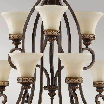 Elstead Lighting Drawing Room lampa wisząca 9x60 W orzech FE-DRAWING-ROOM9