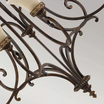 Elstead Lighting Drawing Room lampa wisząca 9x60 W orzech FE-DRAWING-ROOM9
