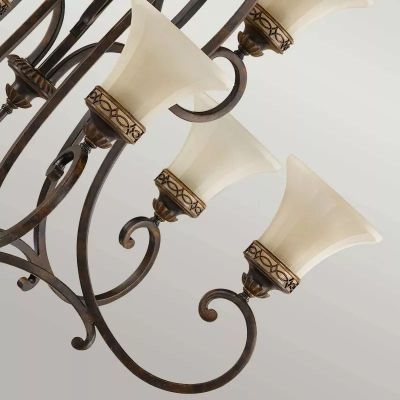 Elstead Lighting Drawing Room lampa wisząca 9x60 W orzech FE-DRAWING-ROOM9