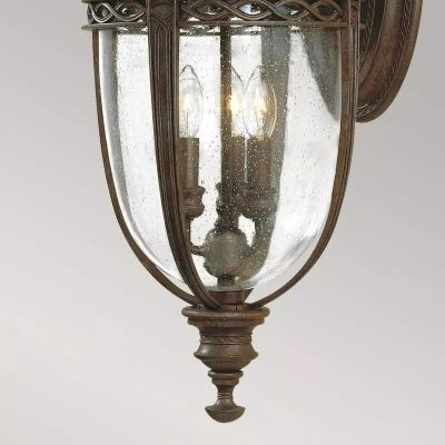 Elstead Lighting English Bridle kinkiet zewnętrzny 3x60 W brązowy FE-EB2-L-BRB