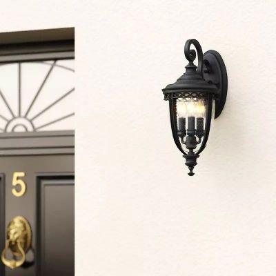 Elstead Lighting English Bridle kinkiet zewnętrzny 3x60 W czarny FE-EB2-M-BLK