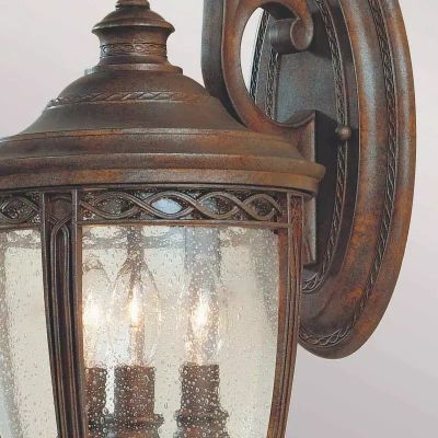 Elstead Lighting English Bridle kinkiet zewnętrzny 3x60 W brązowy FE-EB2-M-BRB