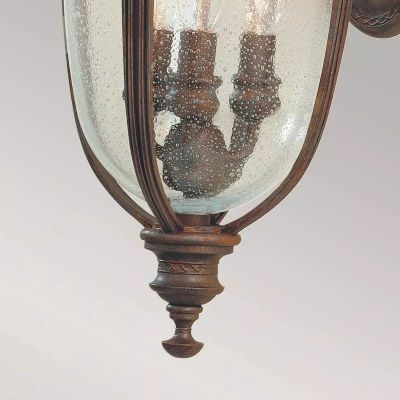 Elstead Lighting English Bridle kinkiet zewnętrzny 3x60 W brązowy FE-EB2-M-BRB