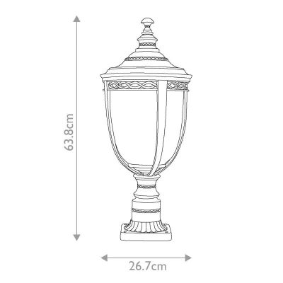 Elstead Lighting English Bridle lampa stojąca zewnętrzna 3x60 W brązowa FE-EB3-L-BRB