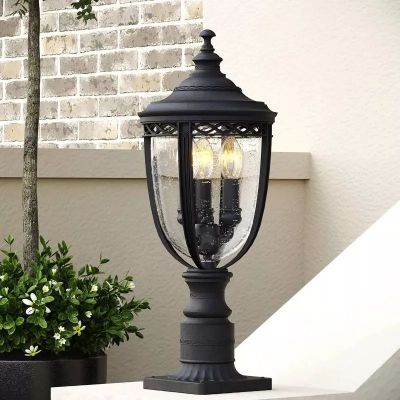 Elstead Lighting English Bridle lampa stojąca zewnętrzna 3x60 W czarna FE-EB3-M-BLK