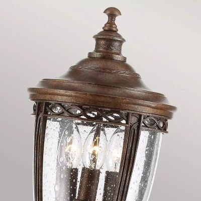 Elstead Lighting English Bridle lampa stojąca zewnętrzna 3x60 W brązowa FE-EB4-M-BRB