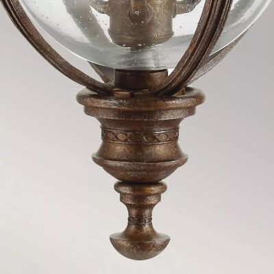 Elstead Lighting English Bridle lampa wisząca zewnętrzna 3x60 W brązowa FE-EB8-L-BRB