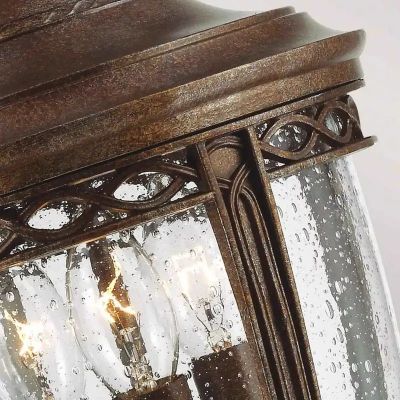 Elstead Lighting English Bridle lampa wisząca zewnętrzna 3x60 W brązowa FE-EB8-M-BRB