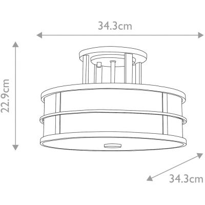 Elstead Lighting Fusion lampa podsufitowa 3x60 W mosiądz FE-FUSION-SF-PNBR