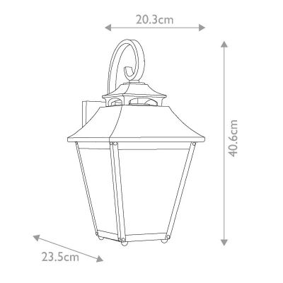 Elstead Lighting Galena kinkiet zewnętrzny 1x60 W brązowy FE-GALENA2-M-SBL