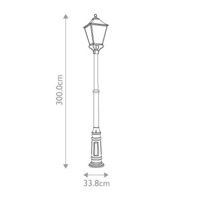 Elstead Lighting Galena lampa stołowa zewnęt 4x40 W brązowa FE-GALENA5-XL-SBL