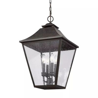 Elstead Lighting Galena lampa wisząca zewnętrzna 4x40 W brązowa FE-GALENA8-XL-SBL