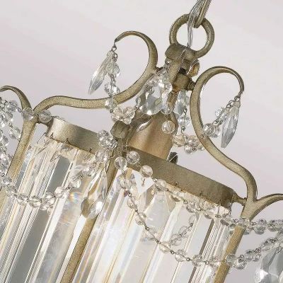 Elstead Lighting Gianna lampa wisząca 1x60 W srebrna FE-GIANNA1C