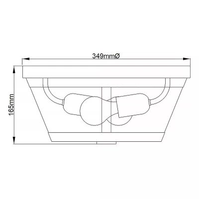 Elstead Lighting Harrow lampa podsufitowa 2x60 W nikiel FE-HARROW-F