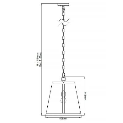 Elstead Lighting Harrow lampa wisząca 1x75 W nikiel FE-HARROW-P-M