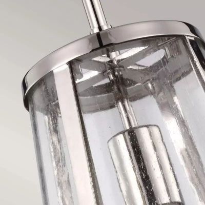 Elstead Lighting Harrow lampa wisząca 1x60 W przezroczysta-srebrna FE-HARROW-P-S