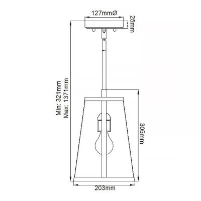 Elstead Lighting Harrow lampa wisząca 1x60 W przezroczysta-srebrna FE-HARROW-P-S
