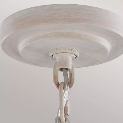 Elstead Lighting Hartsville lampa wisząca 3x40 W biała/drewno FE-HARTSVILLE3