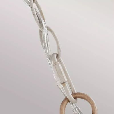 Elstead Lighting Hartsville lampa wisząca 3x40 W biała/drewno FE-HARTSVILLE3