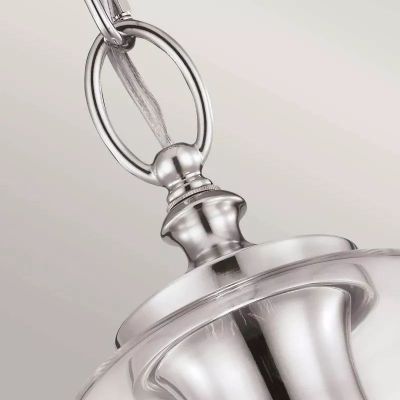 Elstead Lighting Hounslow lampa wisząca 1x60 W nikiel FE-HOUNSLOW-P-PN