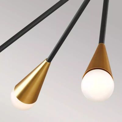 Elstead Lighting Jax lampa podsufitowa 10x3 W czarna FE-JAX10-MB