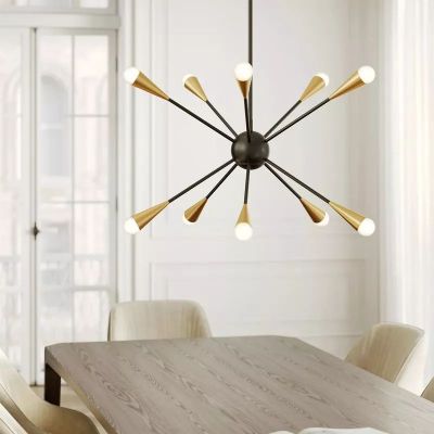 Elstead Lighting Jax lampa podsufitowa 10x3 W czarna FE-JAX10-MB