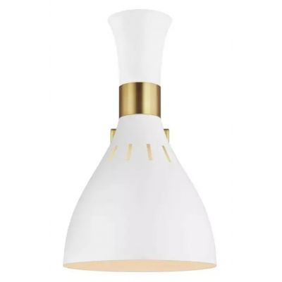 Elstead Lighting Joan kinkiet 1x60 W biały mat/oksydowany mosiądz FE-JOAN1-MW