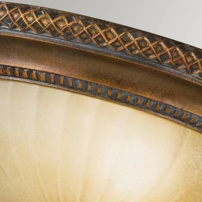 Elstead Lighting Kelham Hall plafon 2x60 W brytyjski brąz/florenckie złoto FE-KELHAM-HALL-F
