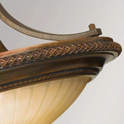 Elstead Lighting Kelham Hall lampa podsufitowa 2x60 W brytyjski brąz/florenckie złoto FE-KELHAM-HALL-SF