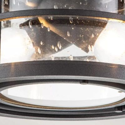 Elstead Lighting Lighthouse plafon zewnętrzny 2x60 W teksturowana czerń FE-LIGHTHOUSE-F-BLK